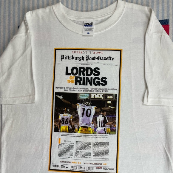 Vintage 2000s Pittsburgh Steelers NFL football Super Bowl Champs tee shirt - Picture 3 of 9